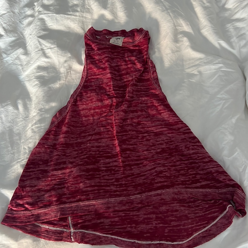 Free people racer back pink workout tank top